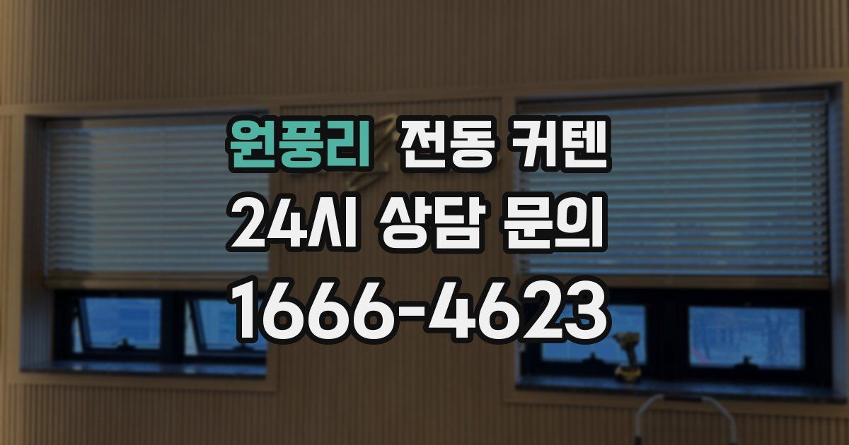 원풍리 전동 커텐
