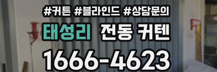 태성리 전동 커텐