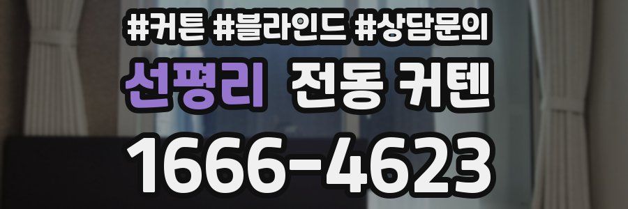 선평리 전동 커텐