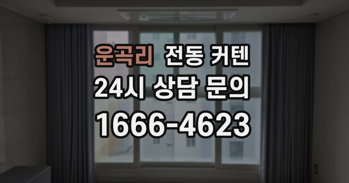 운곡리 전동 커텐