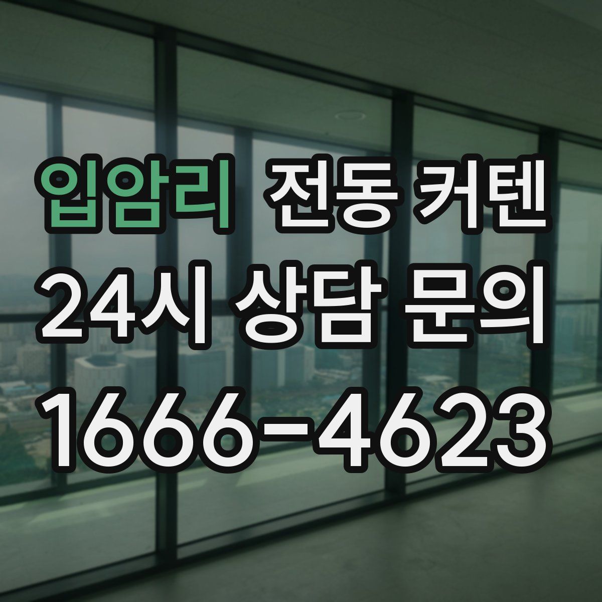 입암리 전동 커텐