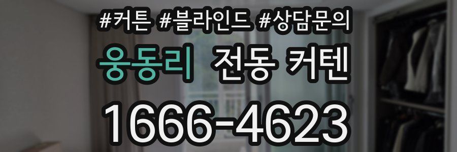웅동리 전동 커텐