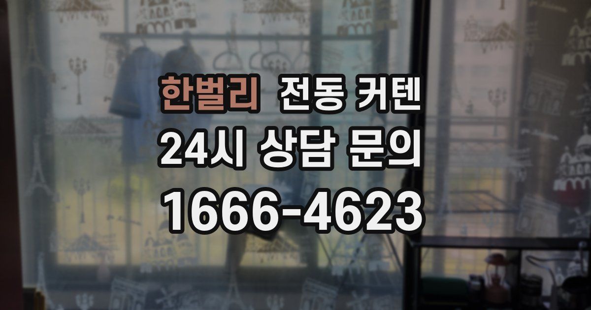한벌리 전동 커텐