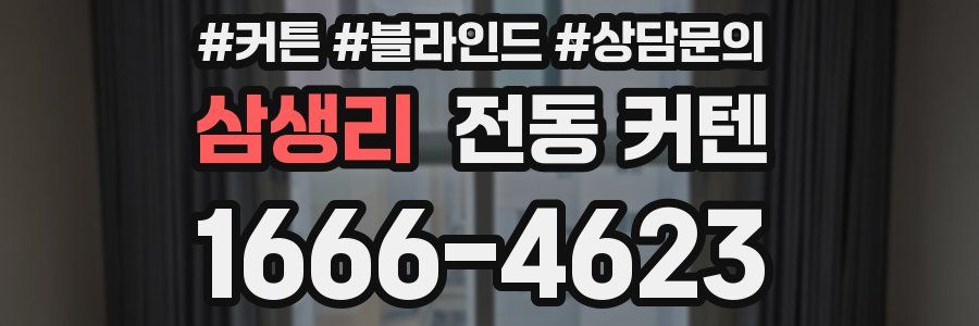 삼생리 전동 커텐