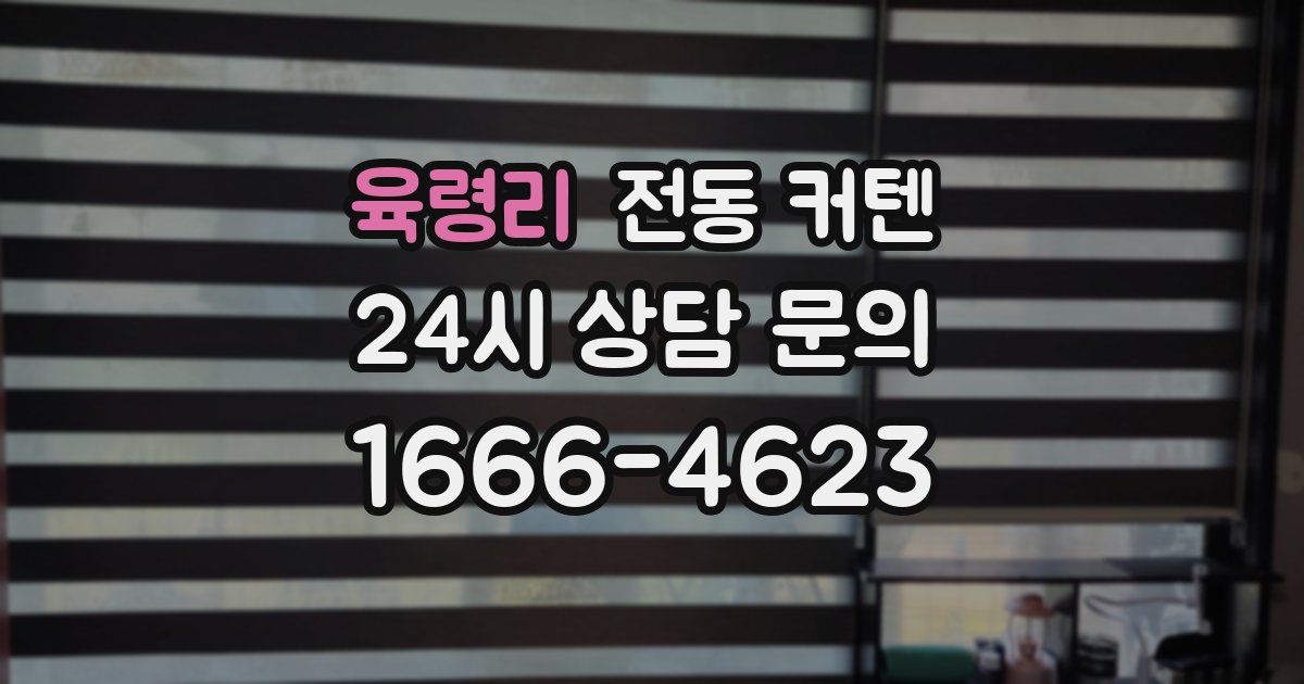 육령리 전동 커텐