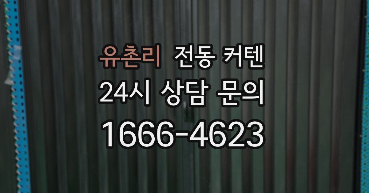 유촌리 전동 커텐