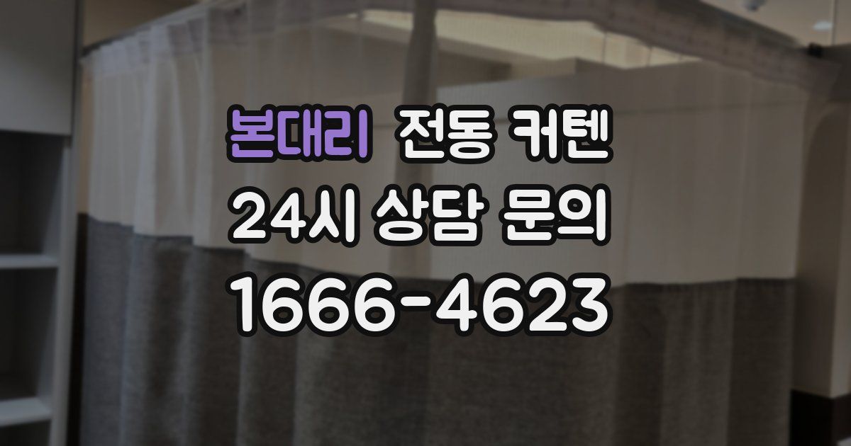 본대리 전동 커텐