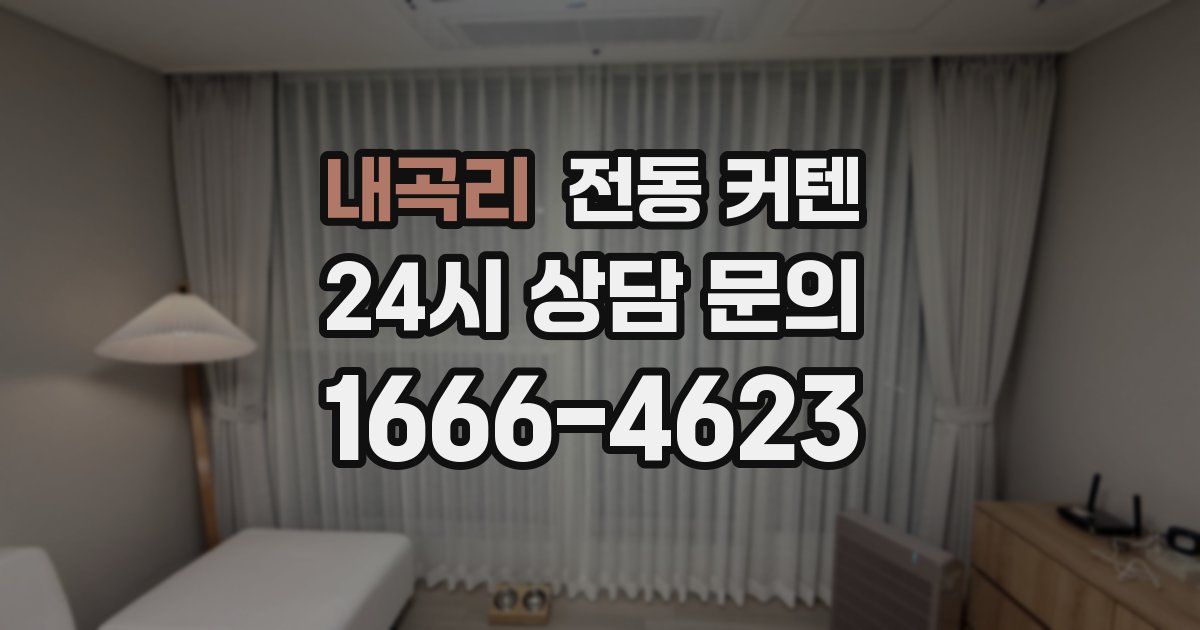 내곡리 전동 커텐
