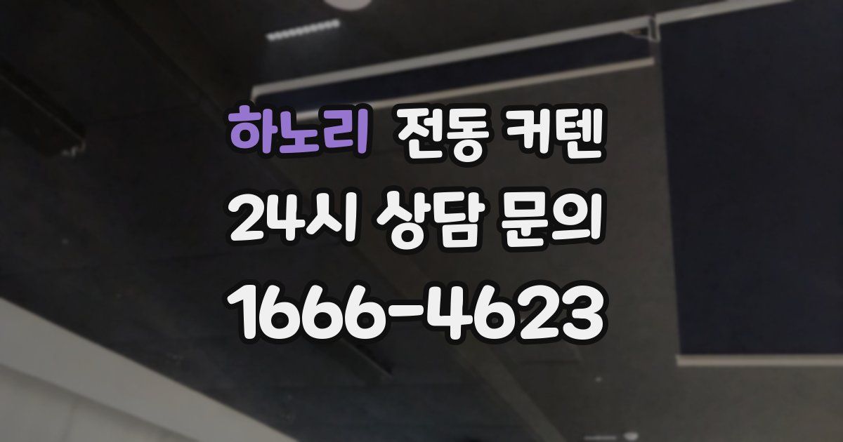 하노리 전동 커텐