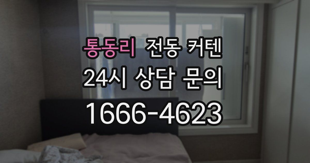 통동리 전동 커텐