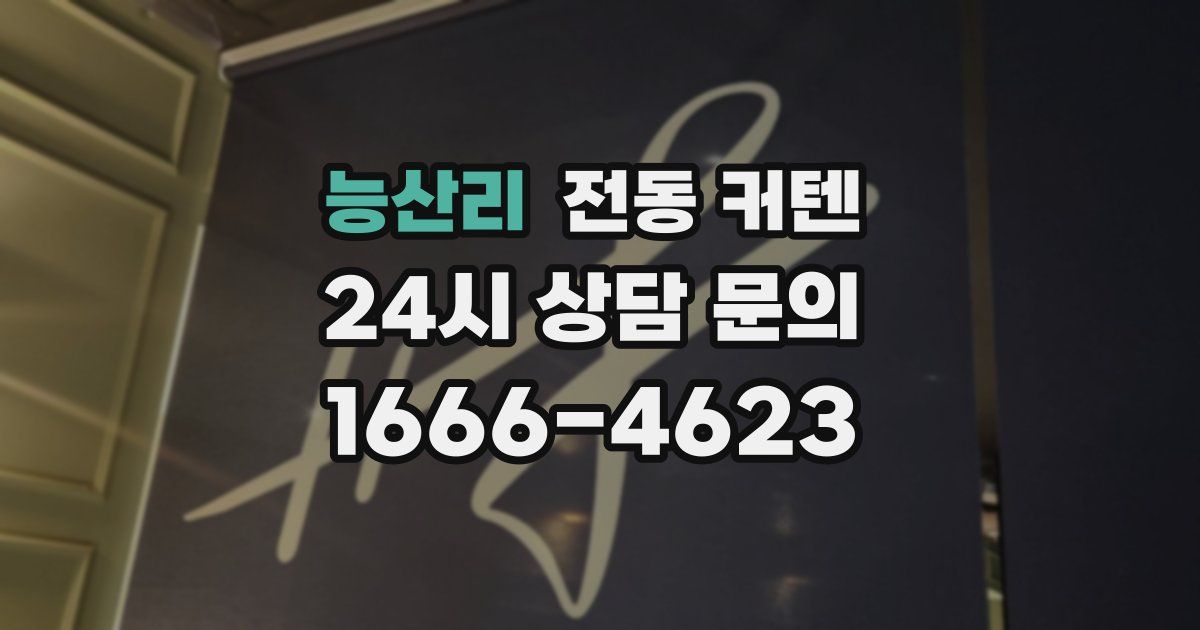 능산리 전동 커텐