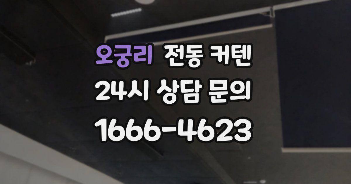 오궁리 전동 커텐