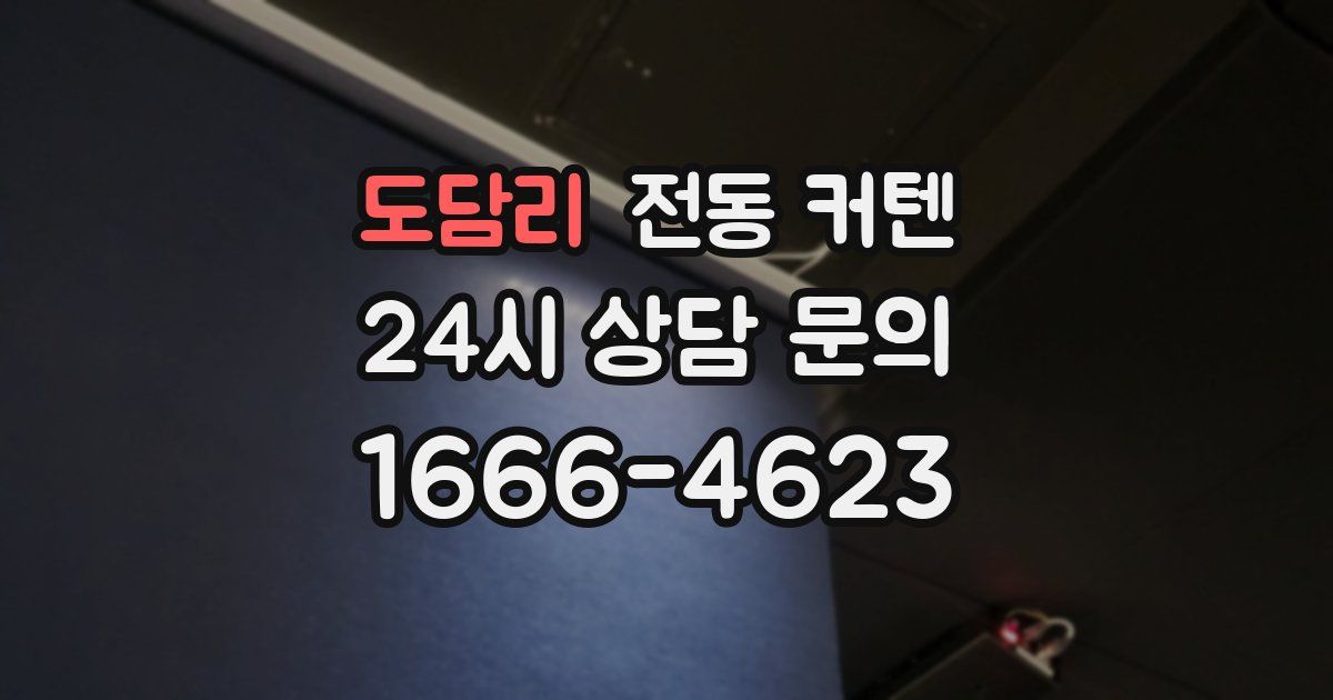 도담리 전동 커텐