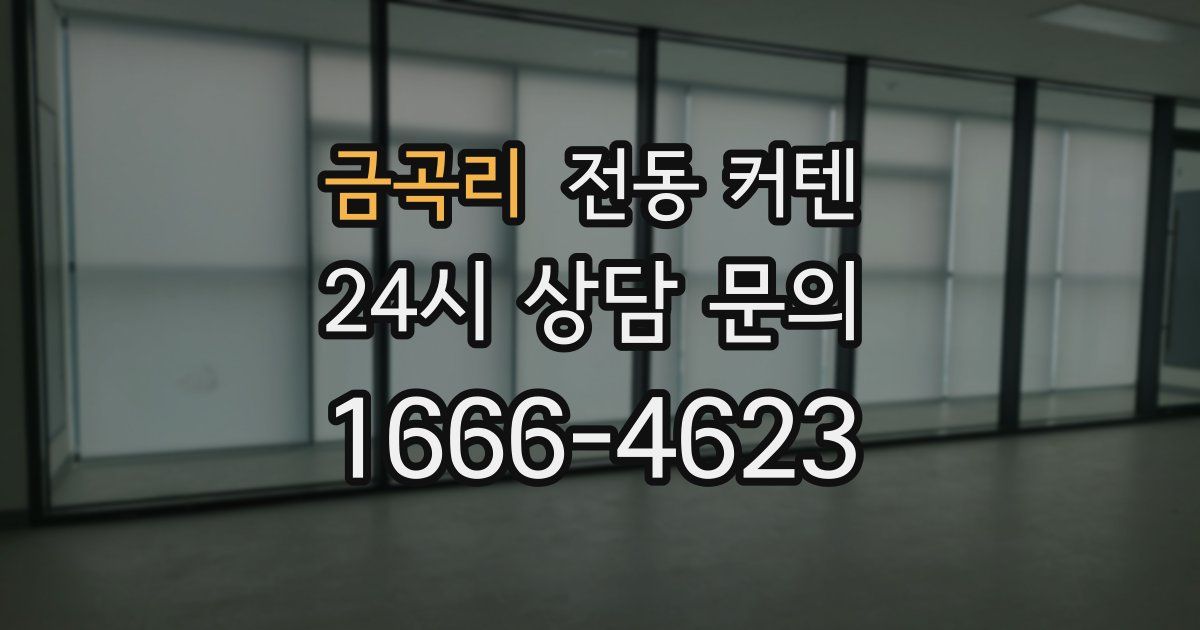 금곡리 전동 커텐