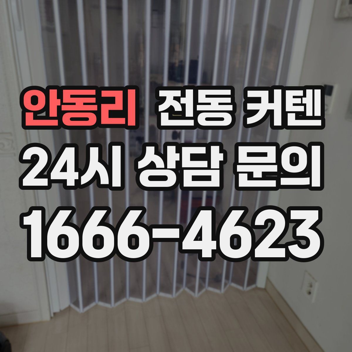 안동리 전동 커텐