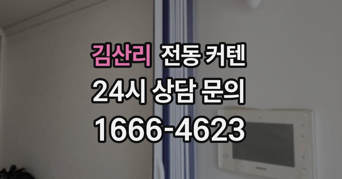 김산리 전동 커텐