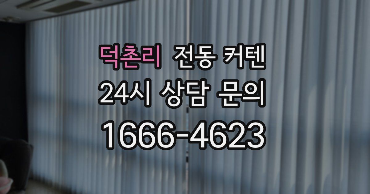 덕촌리 전동 커텐