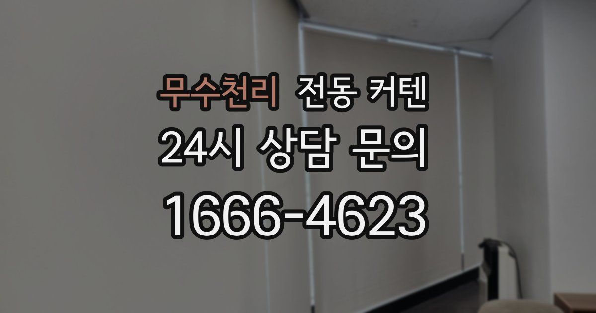무수천리 전동 커텐