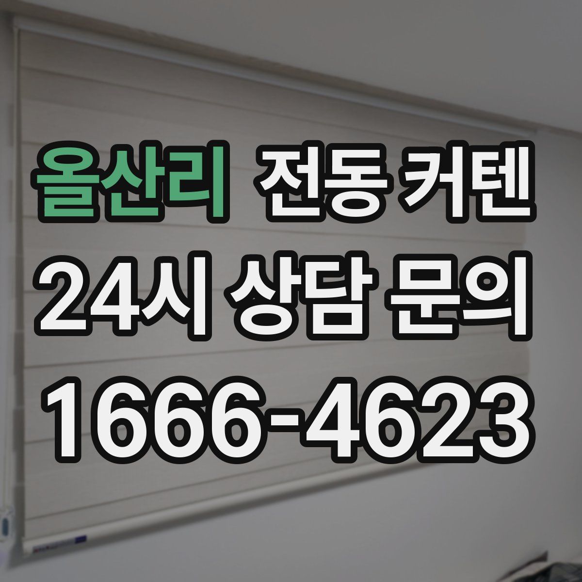 올산리 전동 커텐