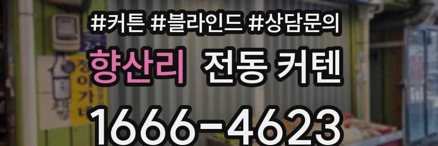 향산리 전동 커텐
