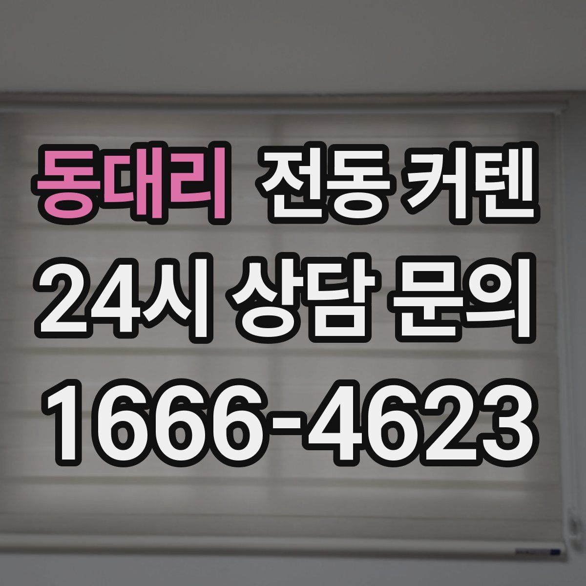 동대리 전동 커텐