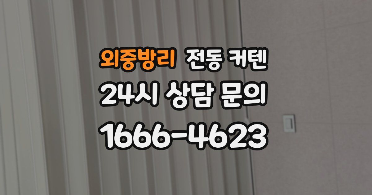 외중방리 전동 커텐