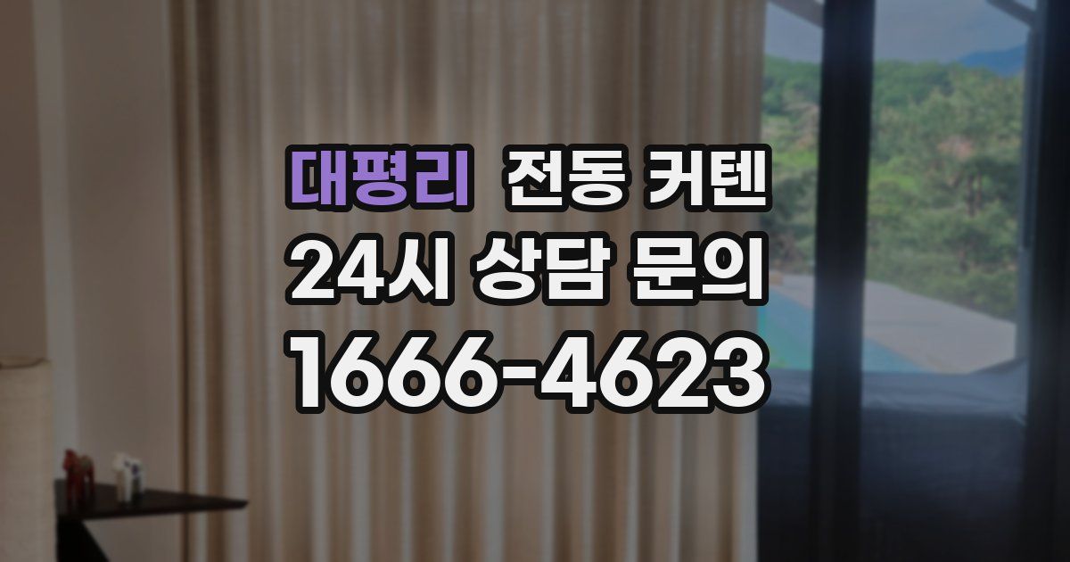 대평리 전동 커텐