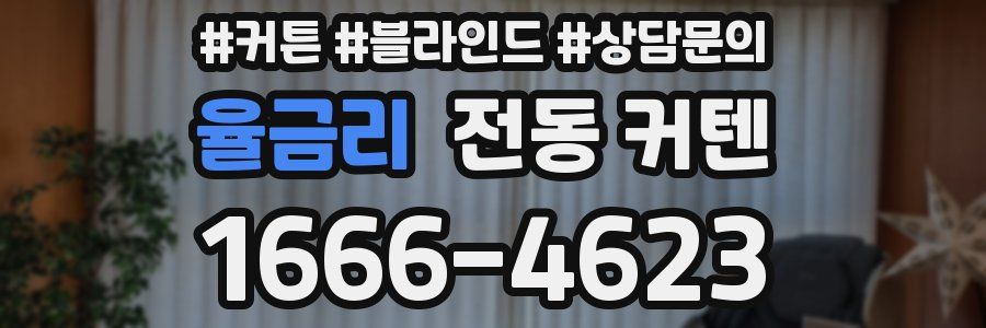 율금리 전동 커텐