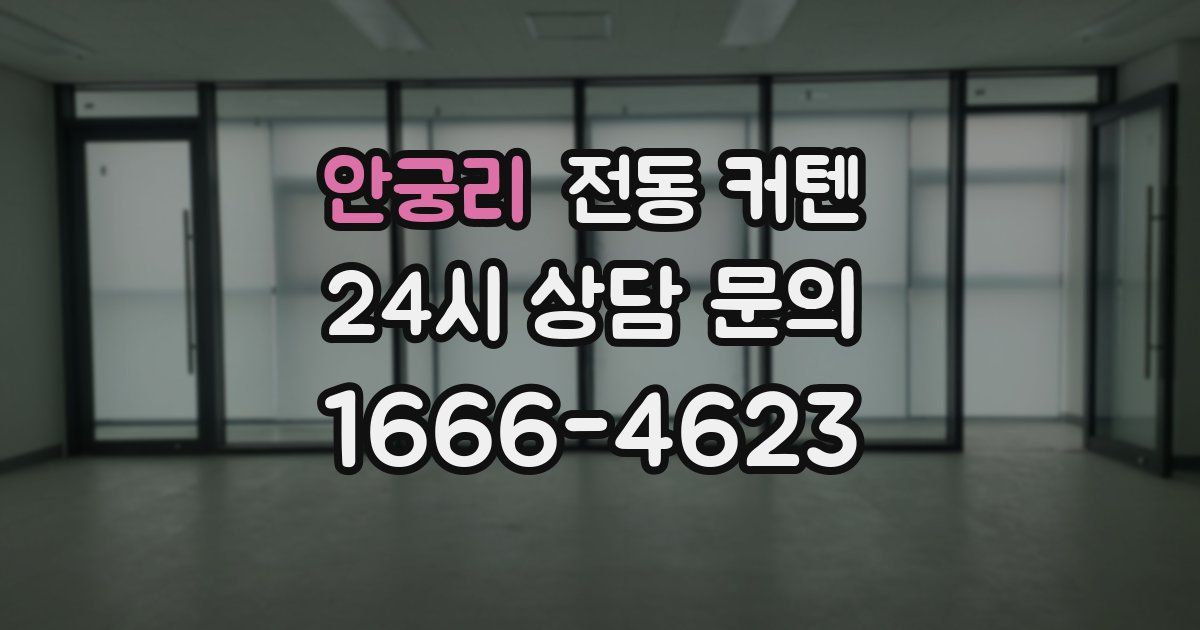 안궁리 전동 커텐