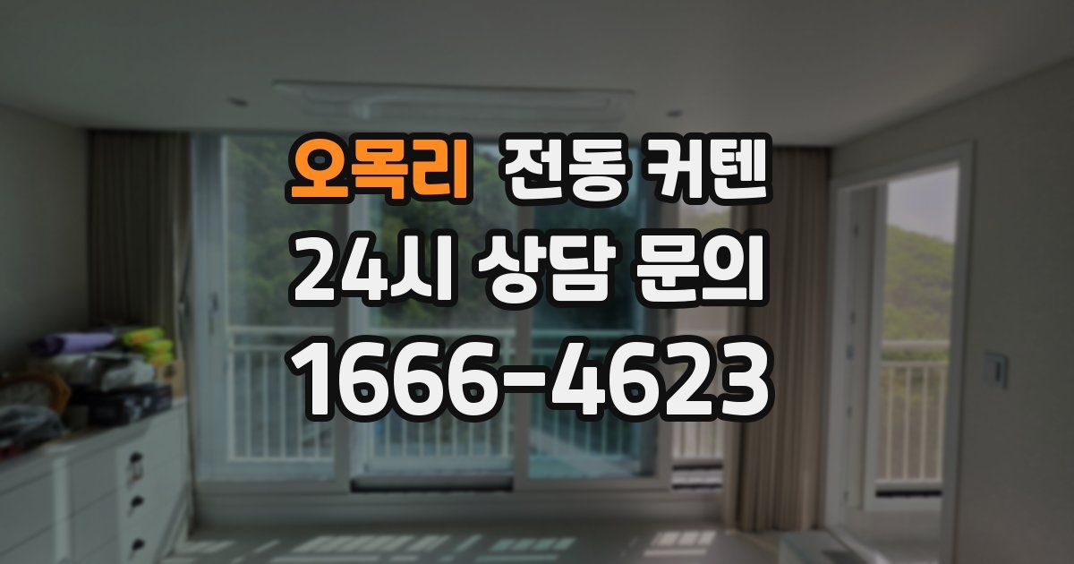 오목리 전동 커텐