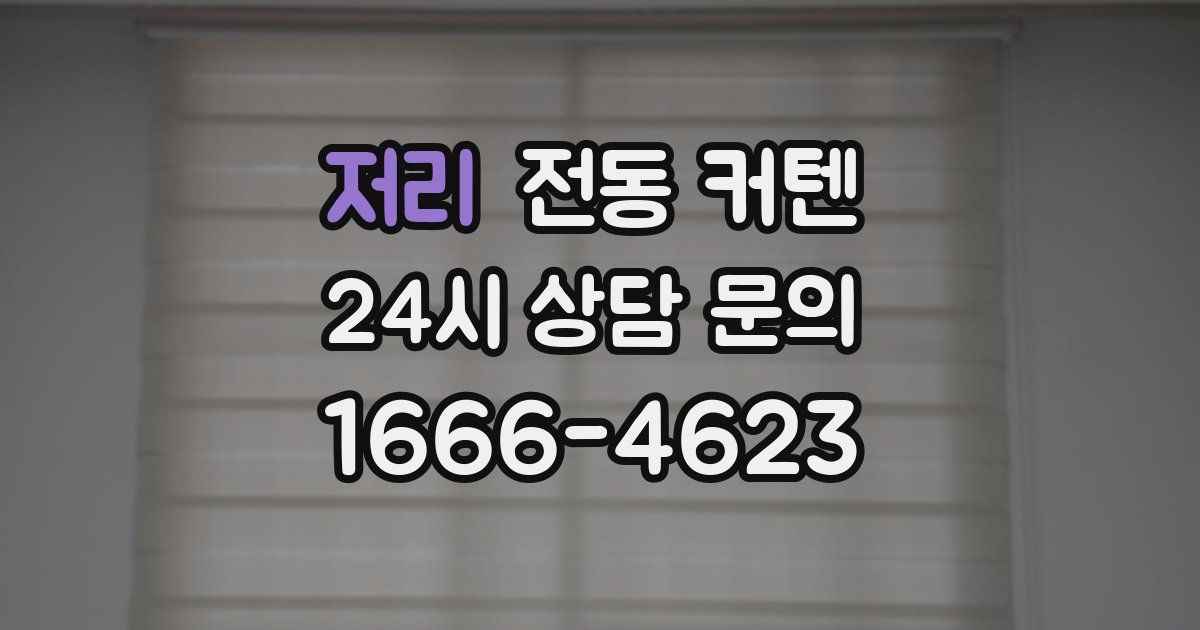 저리 전동 커텐