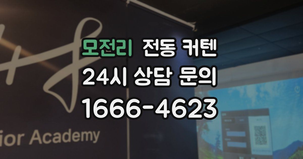 모전리 전동 커텐