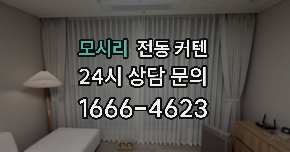 모시리 전동 커텐