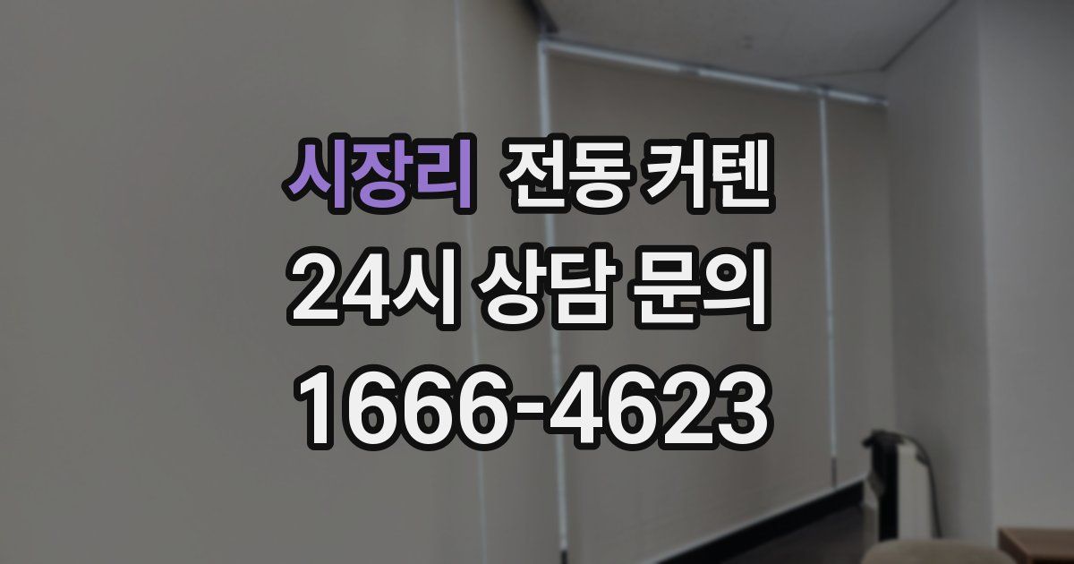 시장리 전동 커텐