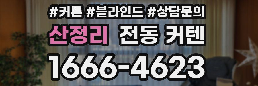 산정리 전동 커텐