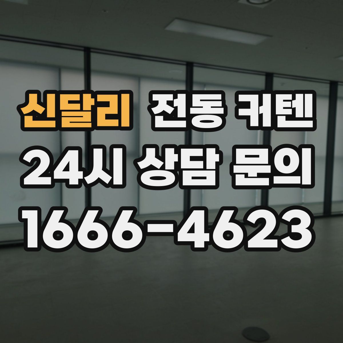 신달리 전동 커텐