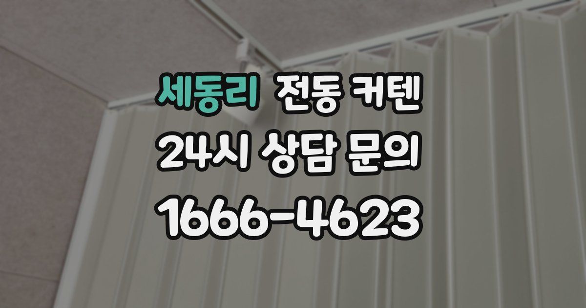 세동리 전동 커텐