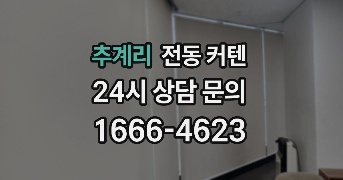 추계리 전동 커텐