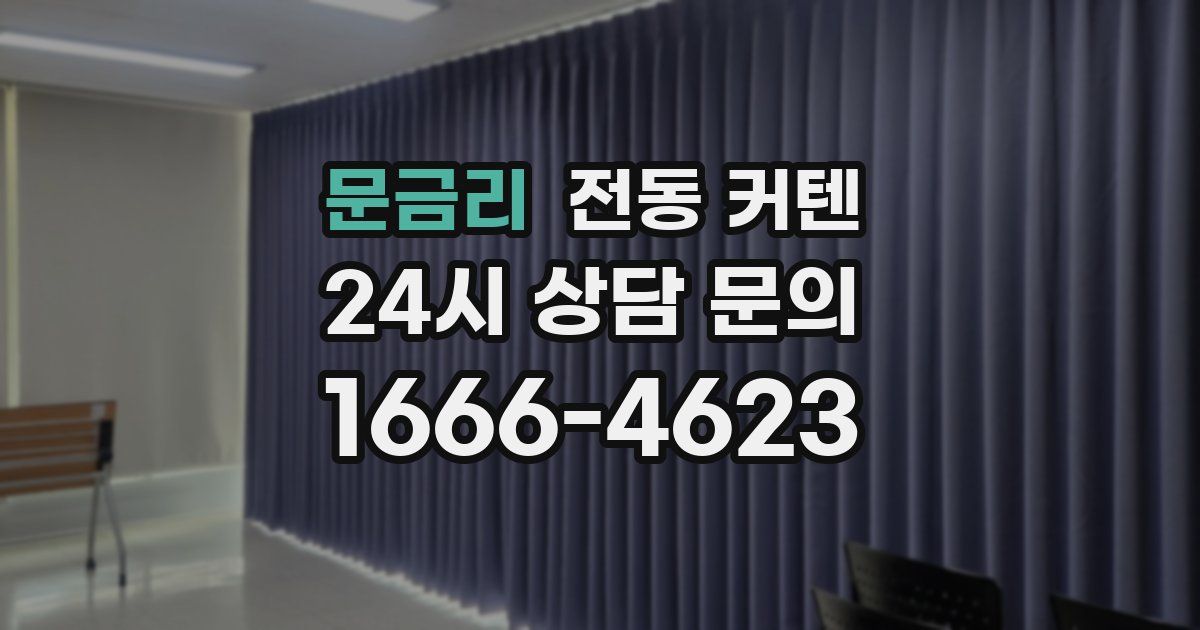 문금리 전동 커텐