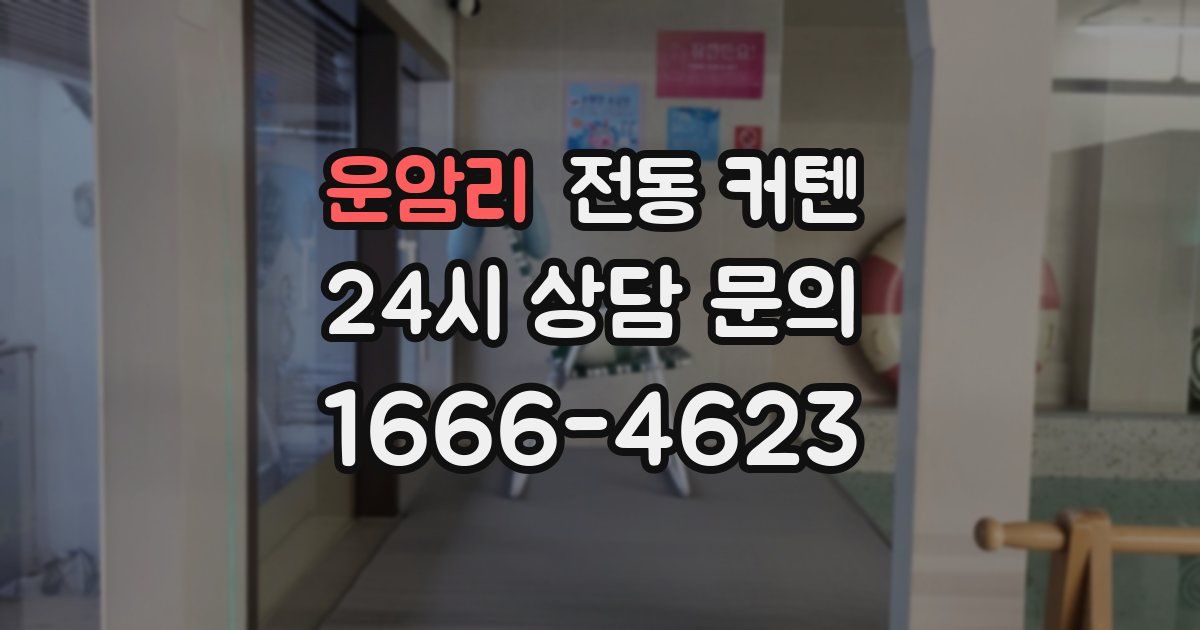 운암리 전동 커텐