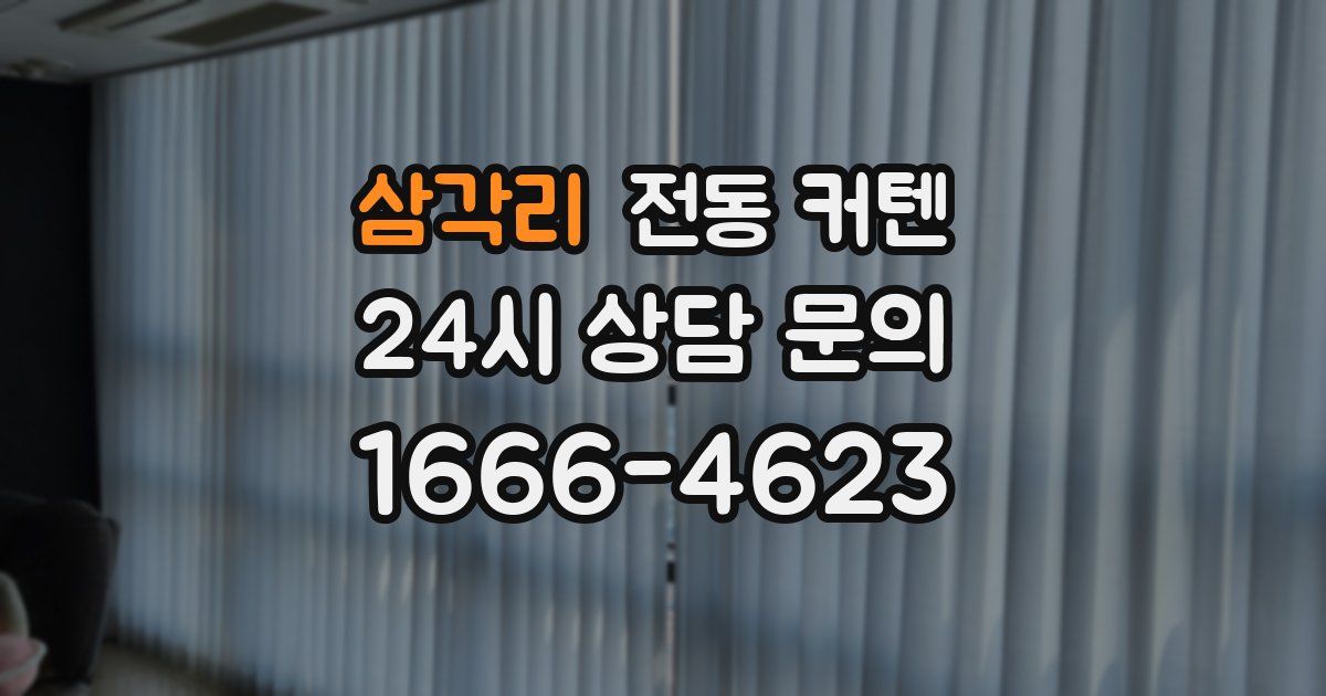 삼각리 전동 커텐