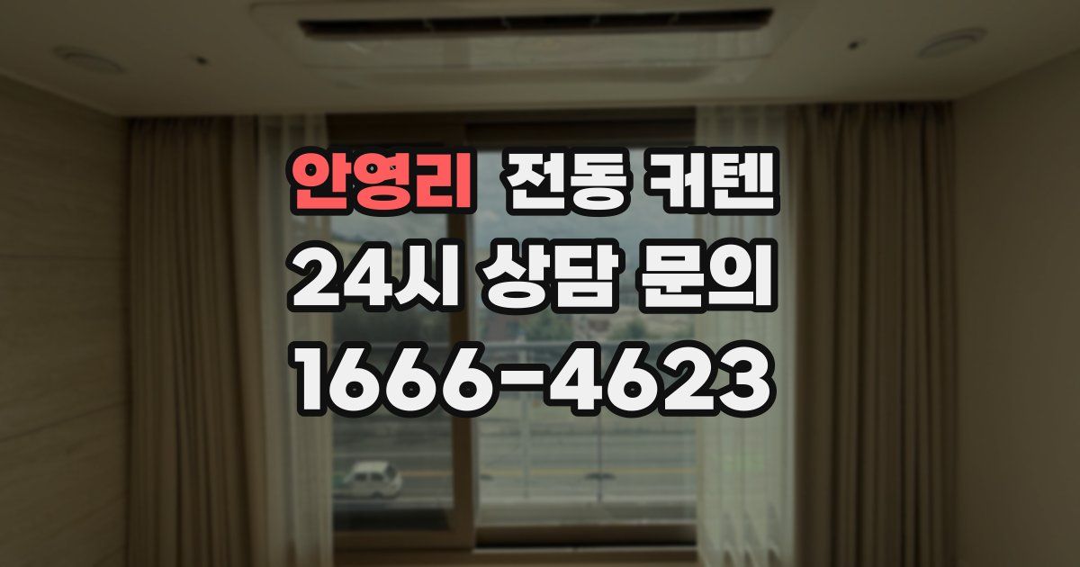 안영리 전동 커텐