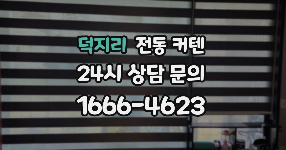 덕지리 전동 커텐