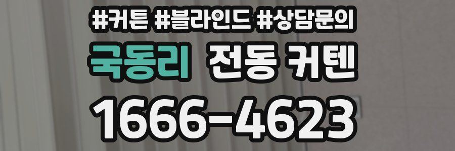 국동리 전동 커텐