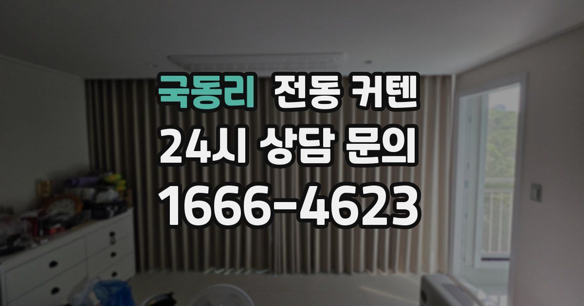 국동리 전동 커텐