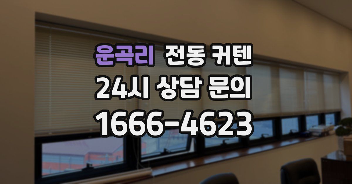 운곡리 전동 커텐