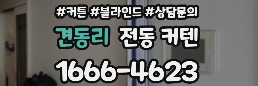 견동리 전동 커텐
