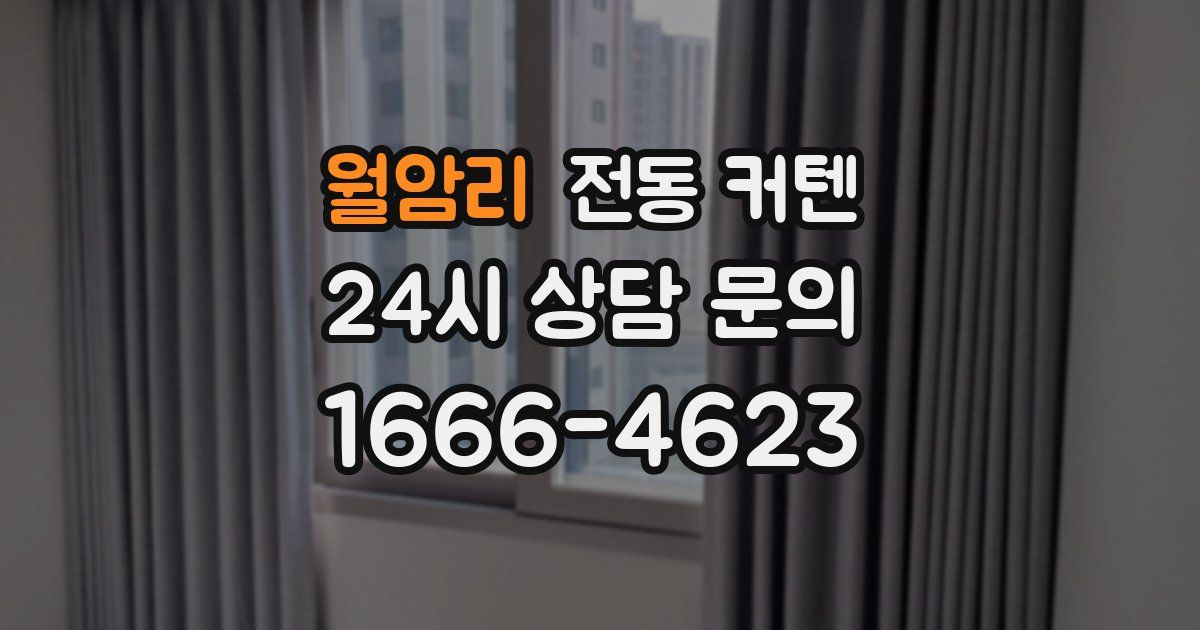 월암리 전동 커텐