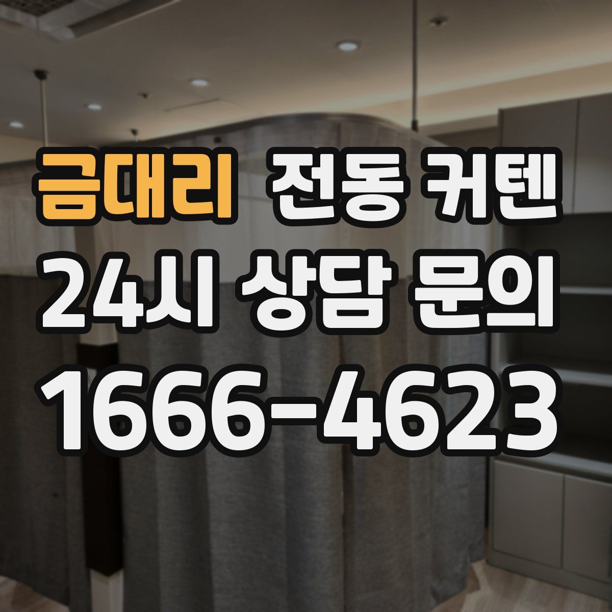 금대리 전동 커텐