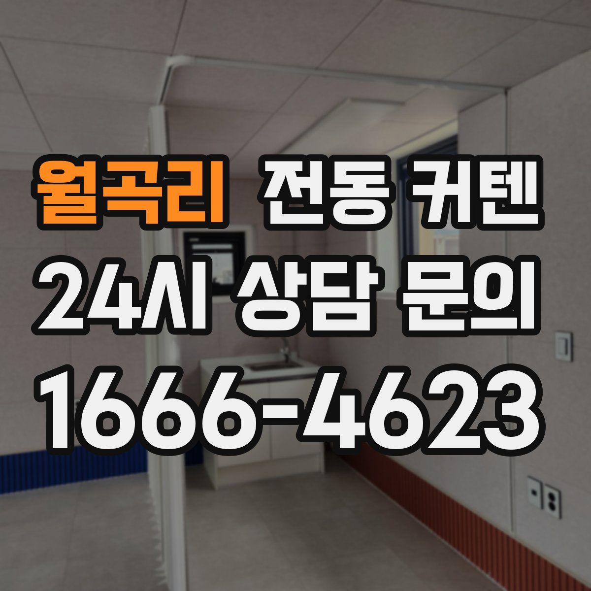 월곡리 전동 커텐